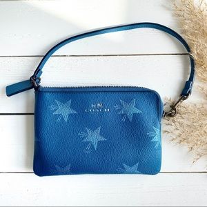 SOLD: Coach Leather Shooting Star Wristlet